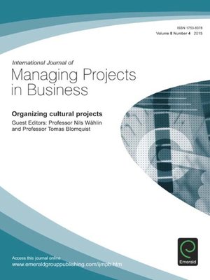 cover image of International Journal of Managing Projects in Business, Volume 8, Number 4